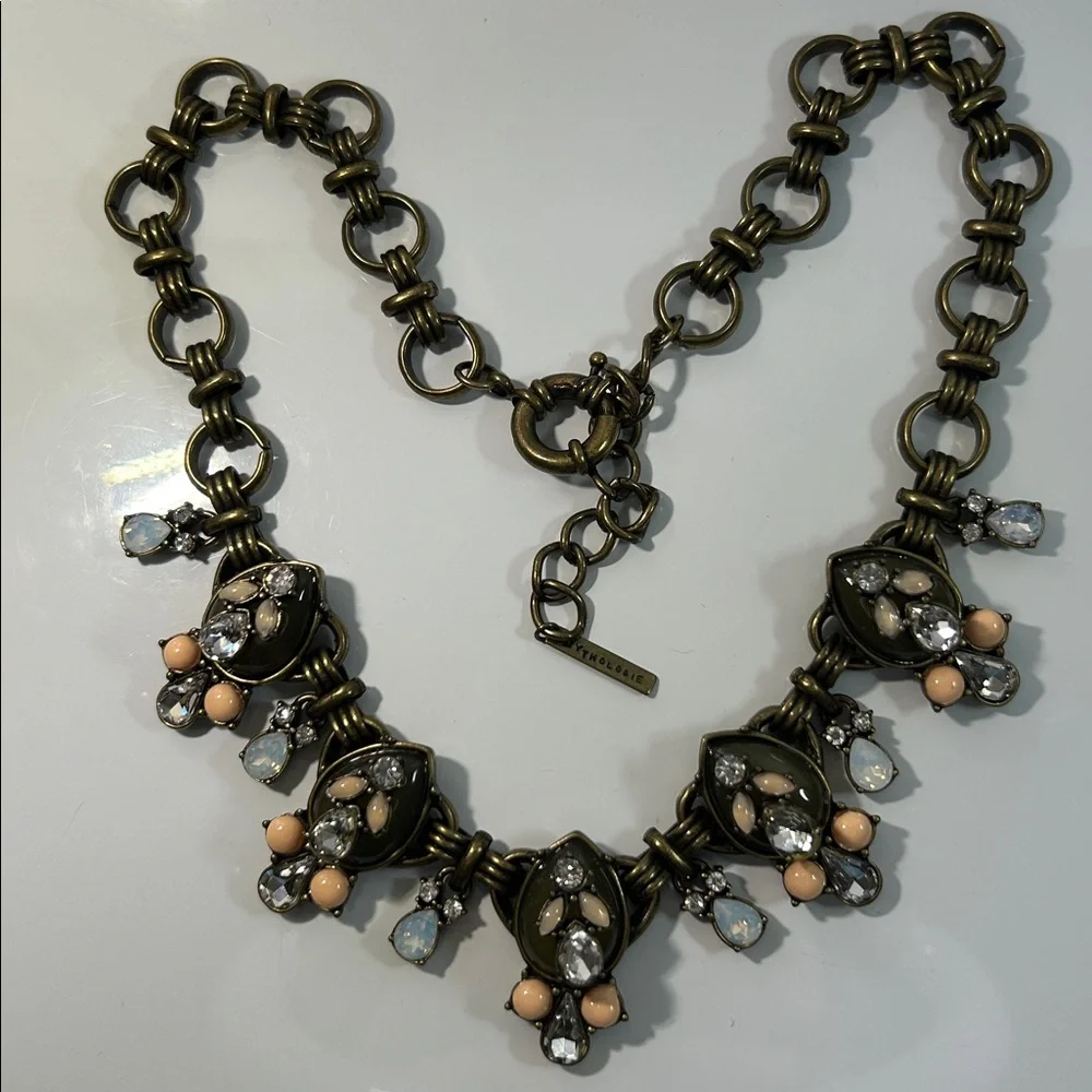 NWOT Bronze Statement Necklace By Designer Methodology
